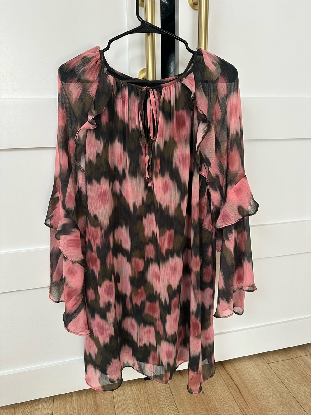 Flowy Printed Midi Dress